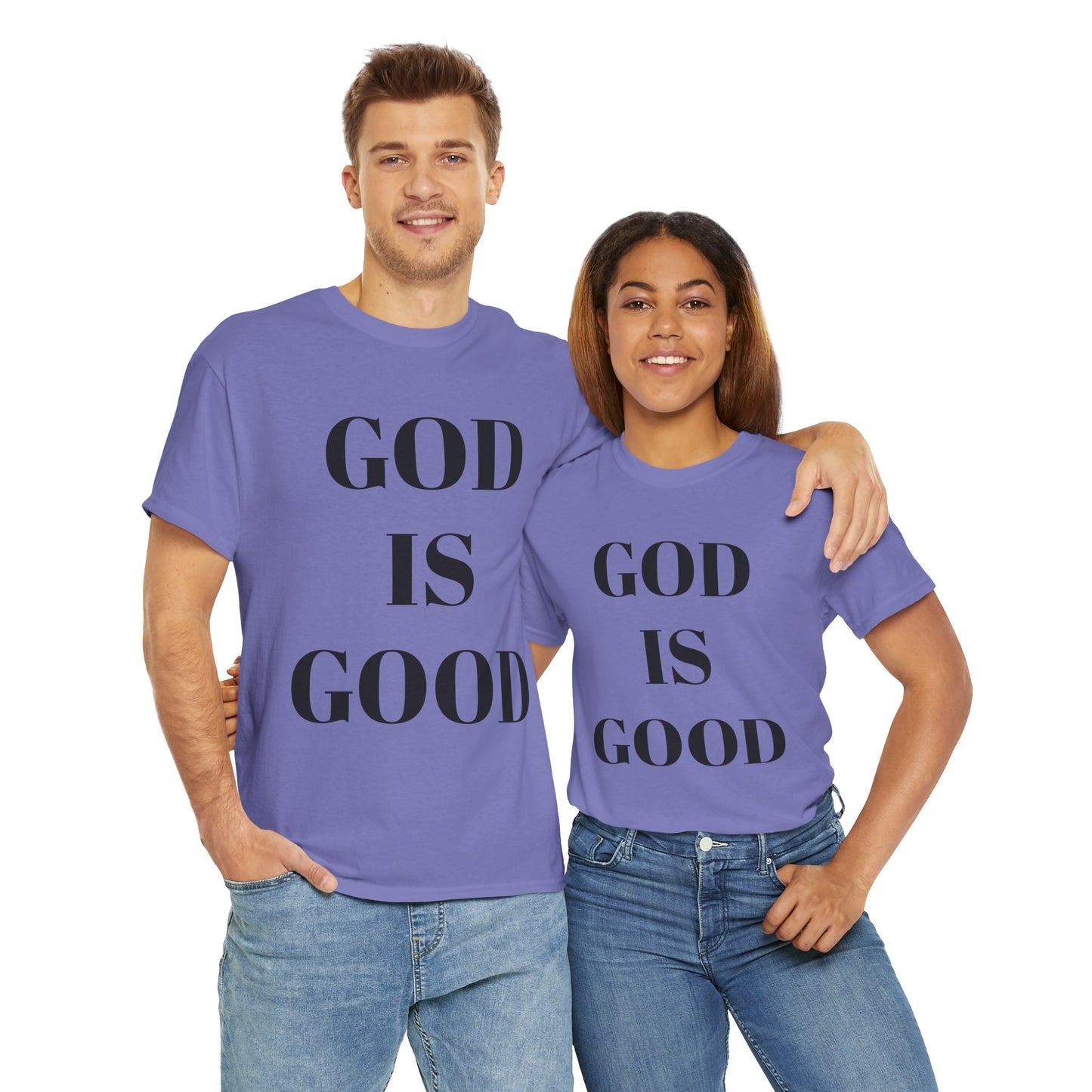 Inspirational "God is Good" - Unisex Heavy Cotton Tee