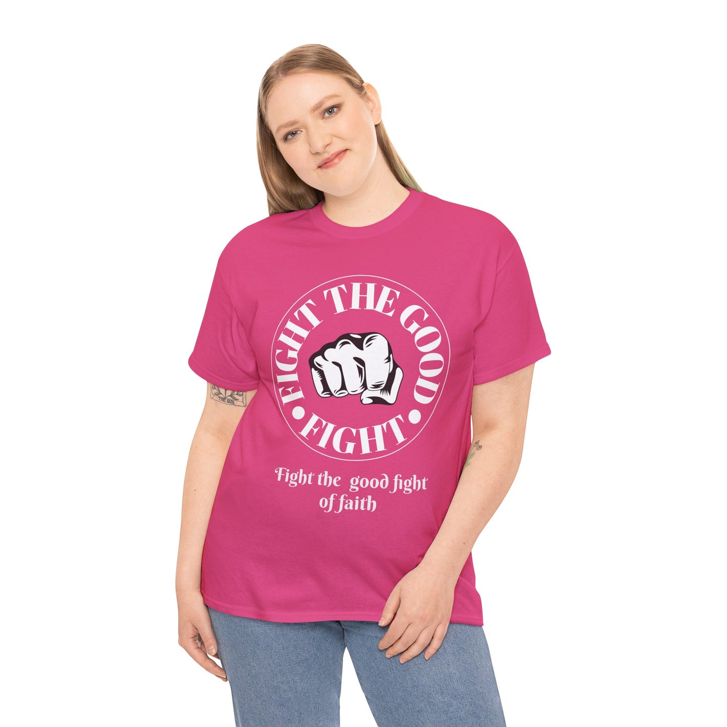 Fight the Good Fight Unisex Heavy Cotton Tee