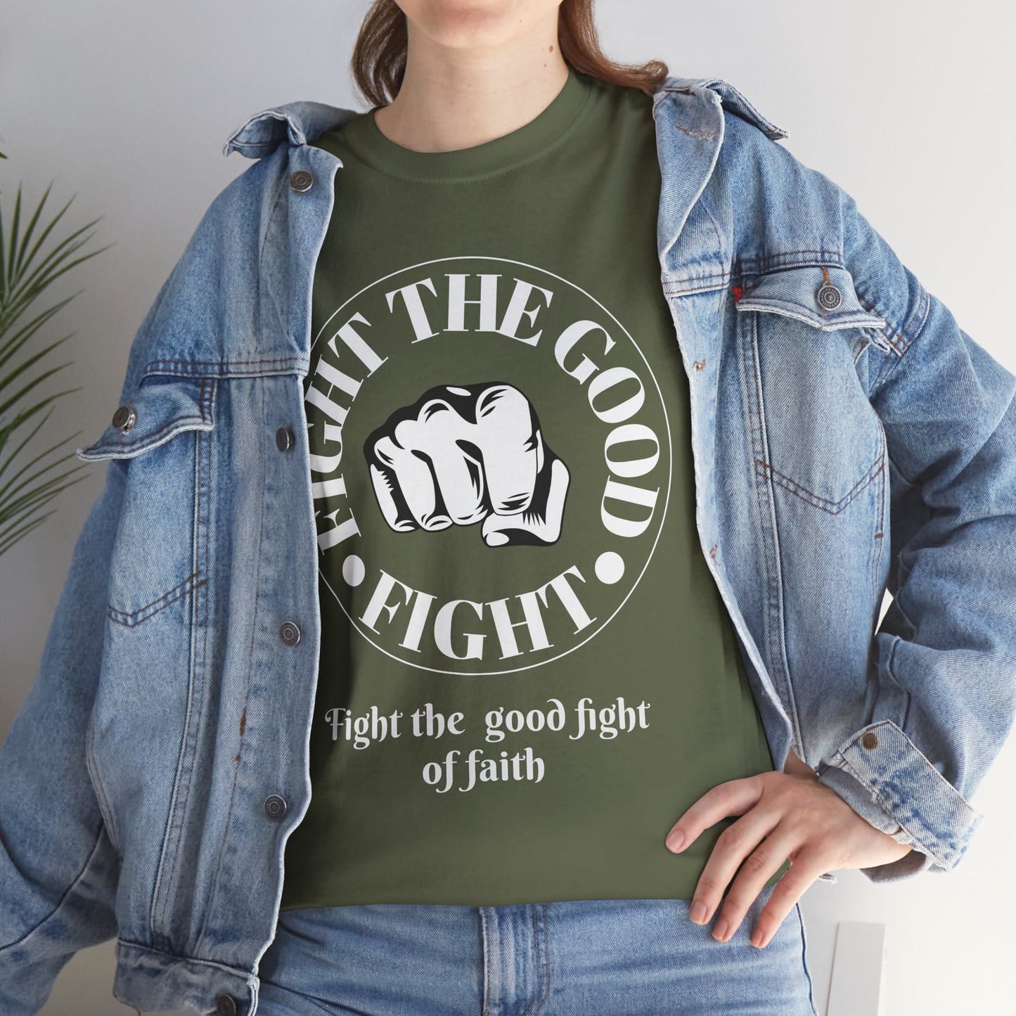 Fight the Good Fight Unisex Heavy Cotton Tee