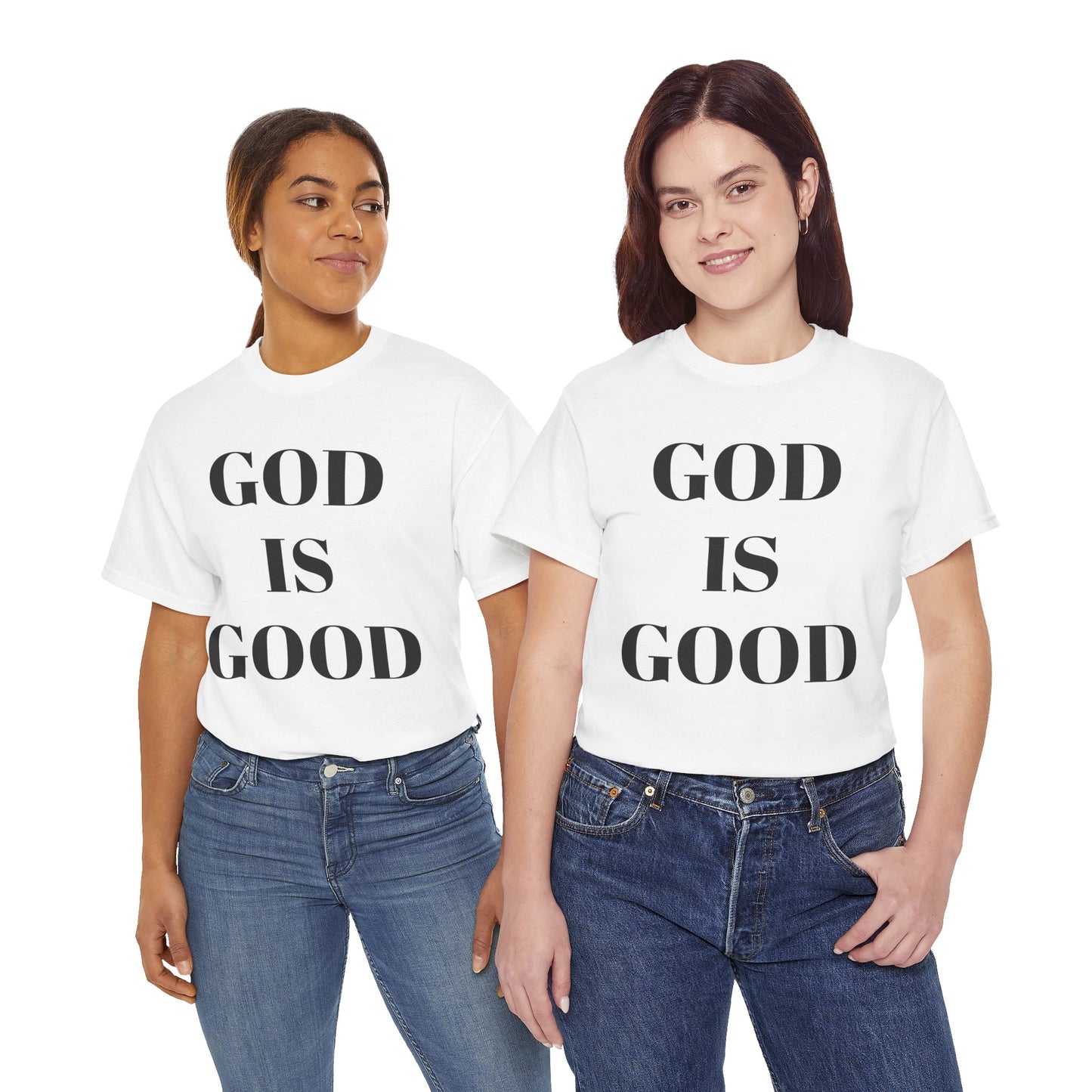 Inspirational "God is Good" - Unisex Heavy Cotton Tee