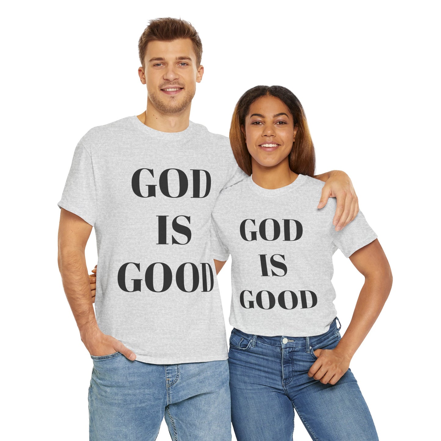 Inspirational "God is Good" - Unisex Heavy Cotton Tee