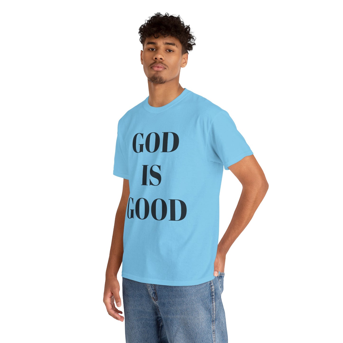 Inspirational "God is Good" - Unisex Heavy Cotton Tee