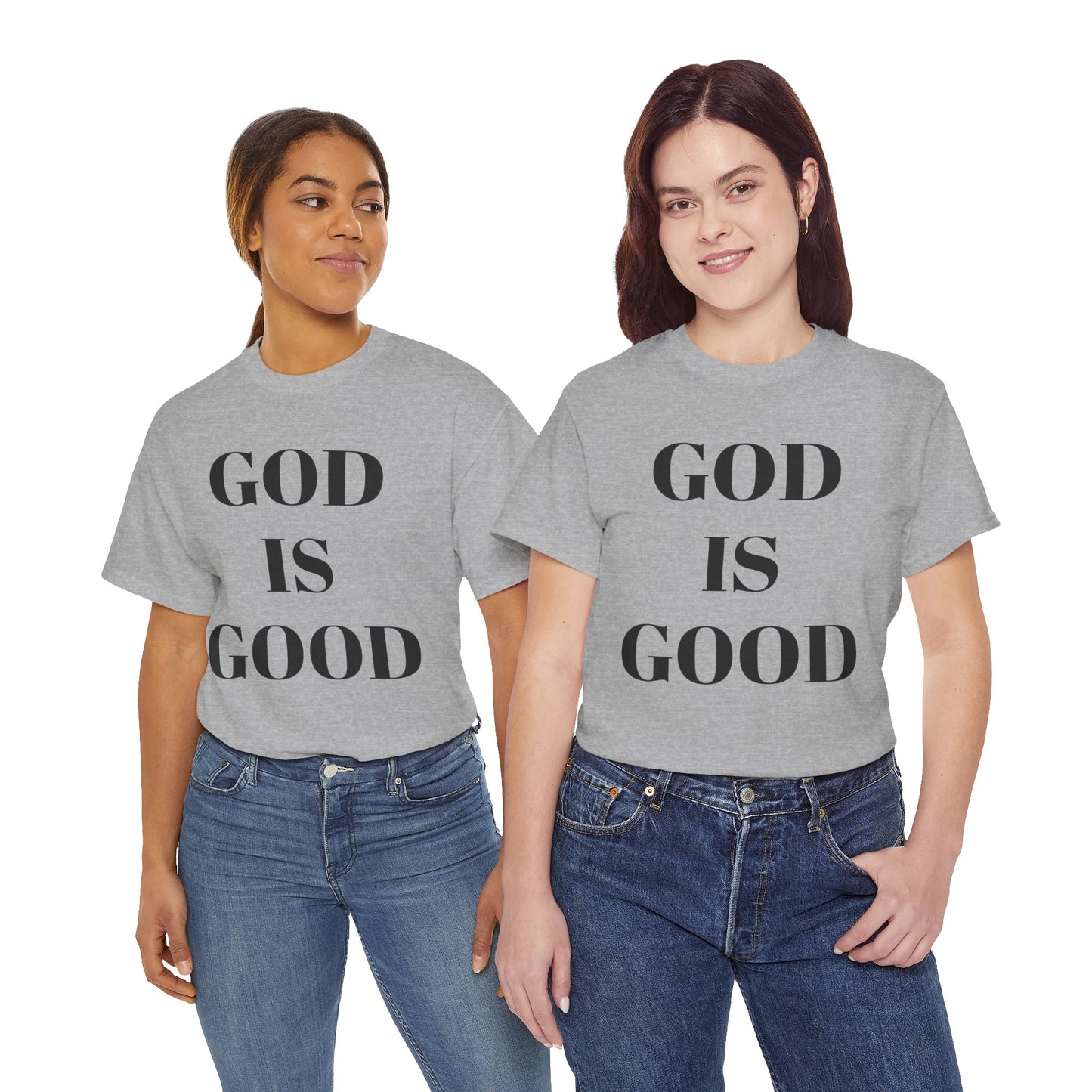 Inspirational "God is Good" - Unisex Heavy Cotton Tee