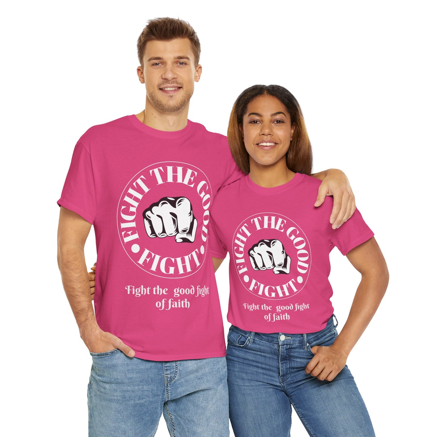 Fight the Good Fight Unisex Heavy Cotton Tee