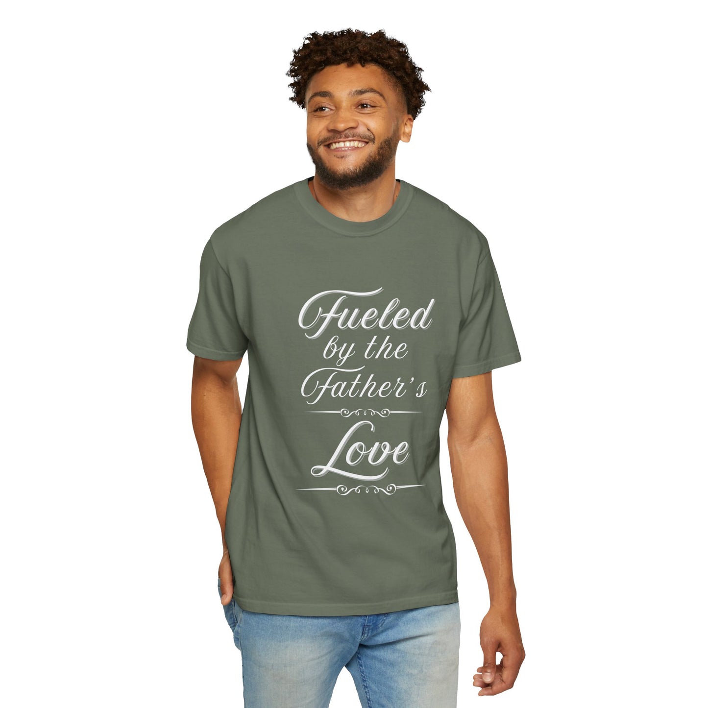 A Selection of "Fueled by the Father's Love"  Unisex T-Shirt