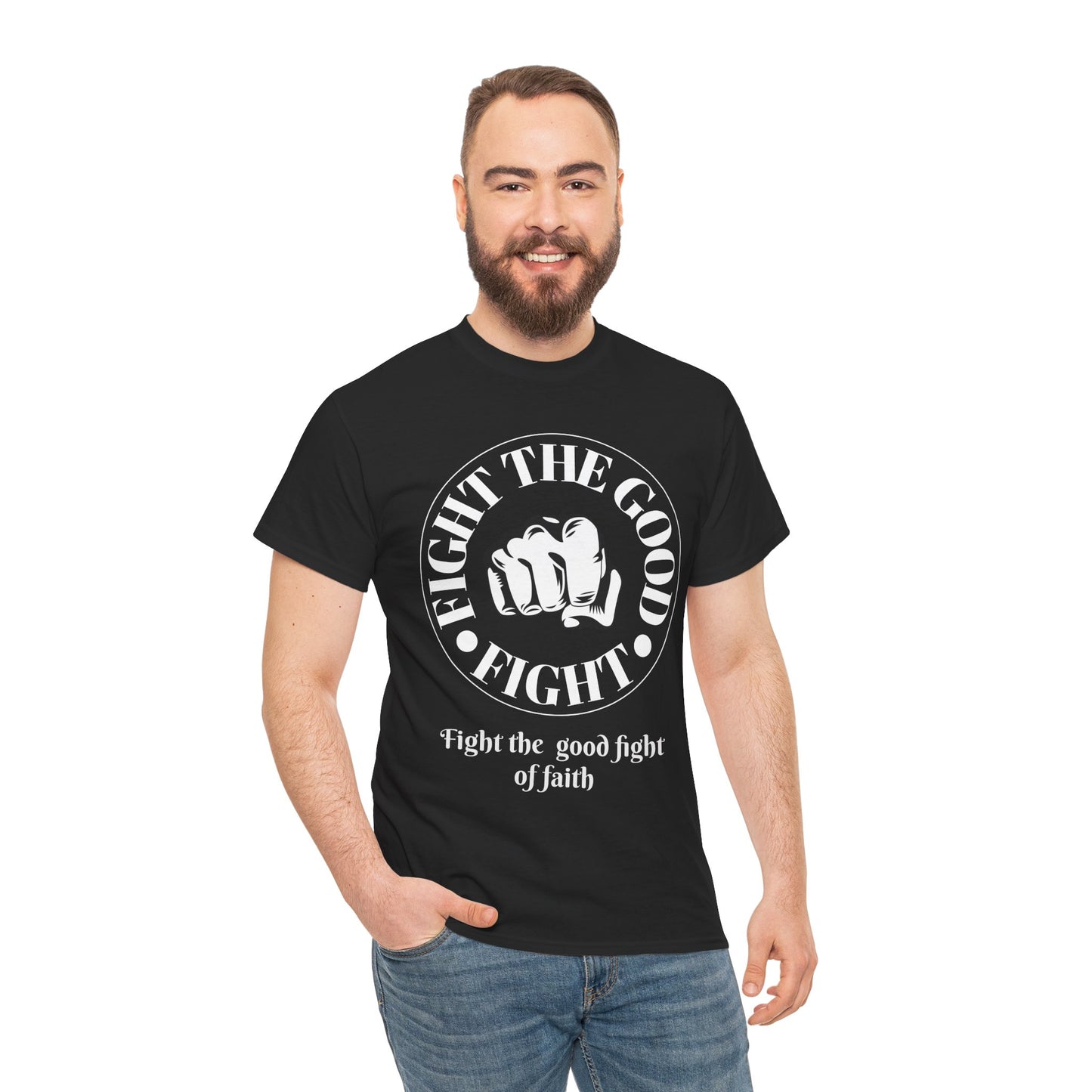 Fight the Good Fight Unisex Heavy Cotton Tee