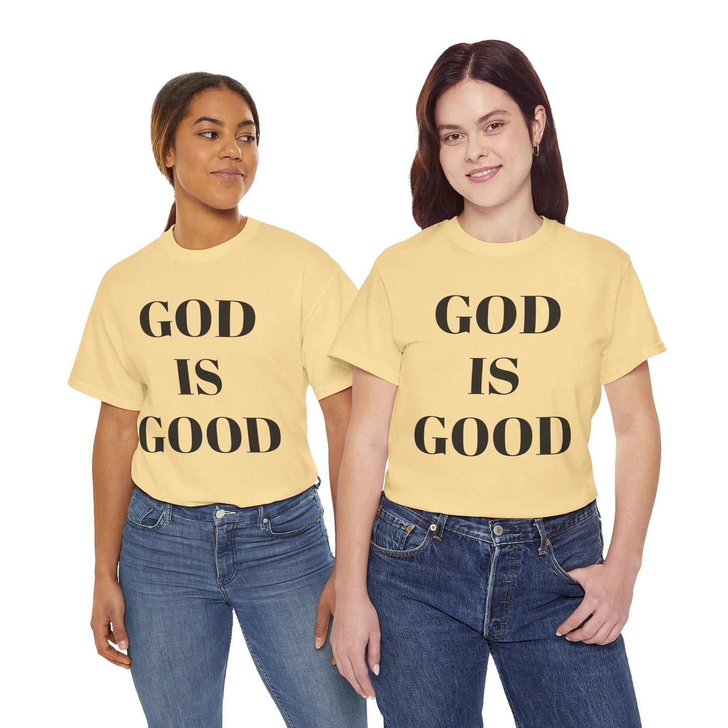 Inspirational "God is Good" - Unisex Heavy Cotton Tee