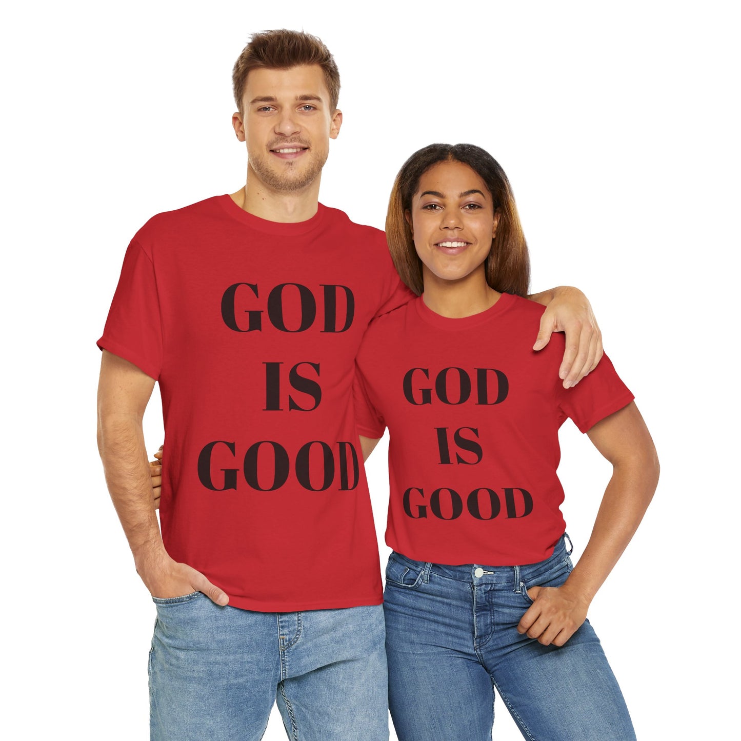 Inspirational "God is Good" - Unisex Heavy Cotton Tee