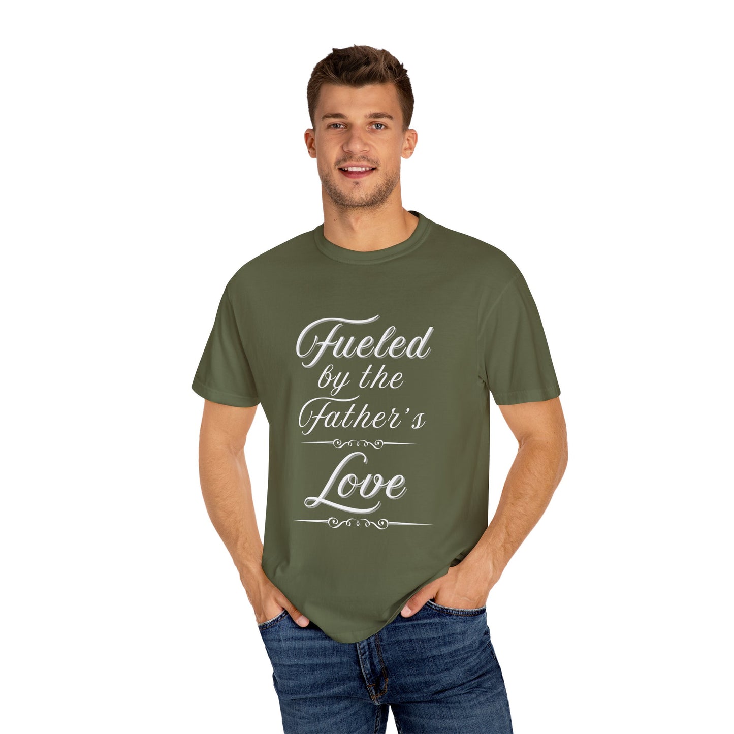 A Selection of "Fueled by the Father's Love"  Unisex T-Shirt