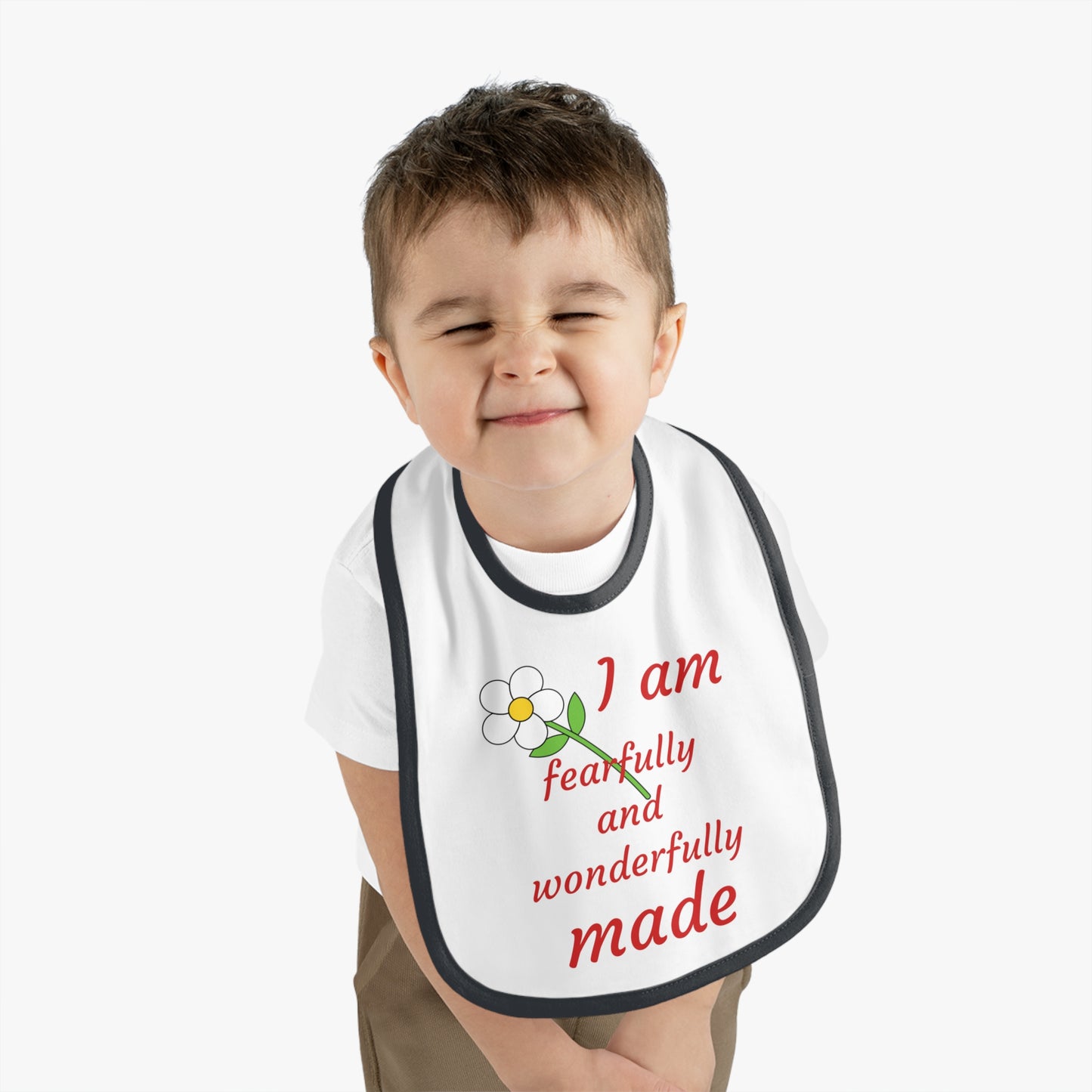 Fearfully and Wonderfully Made Baby Bib -  for Newborns and Infants