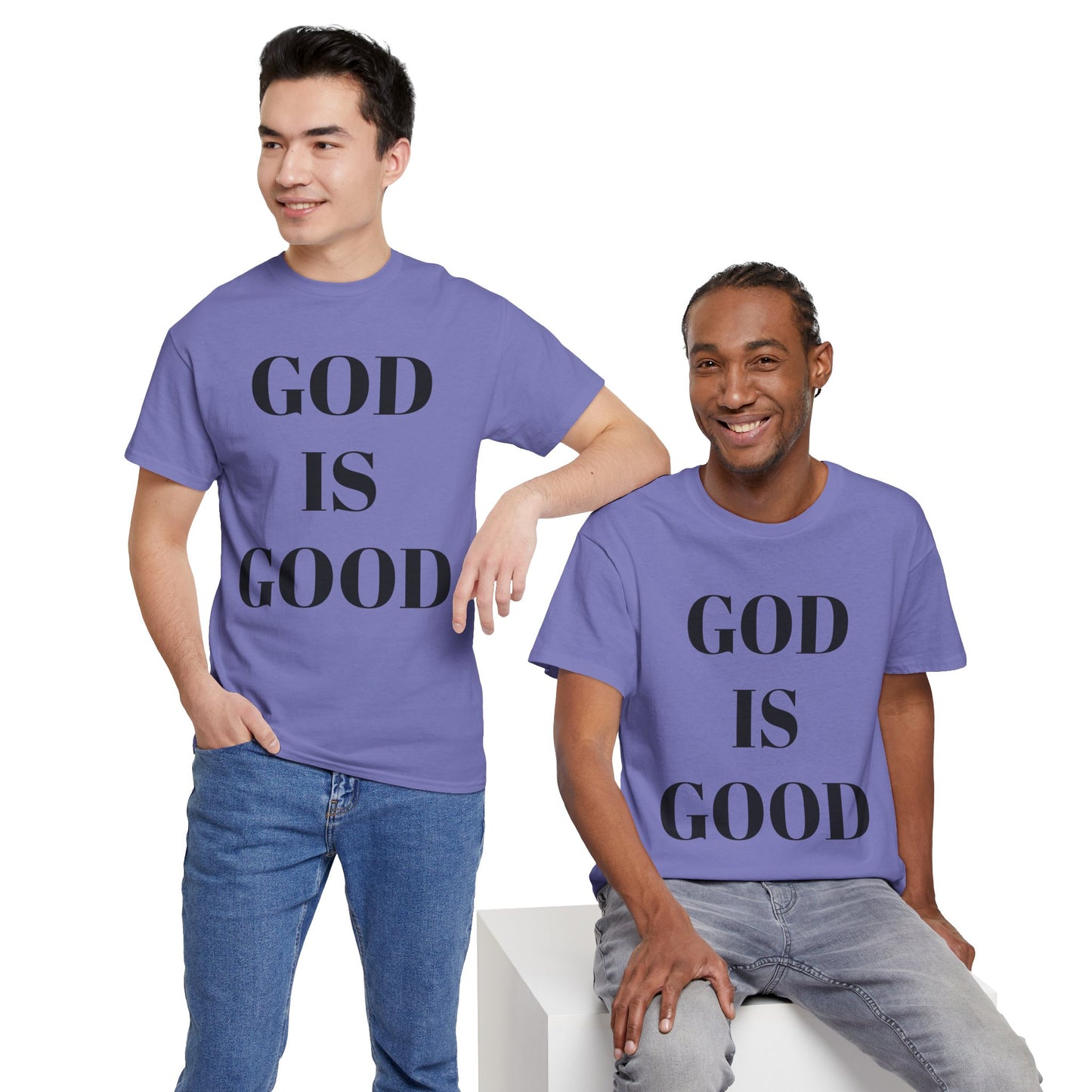 Inspirational "God is Good" - Unisex Heavy Cotton Tee