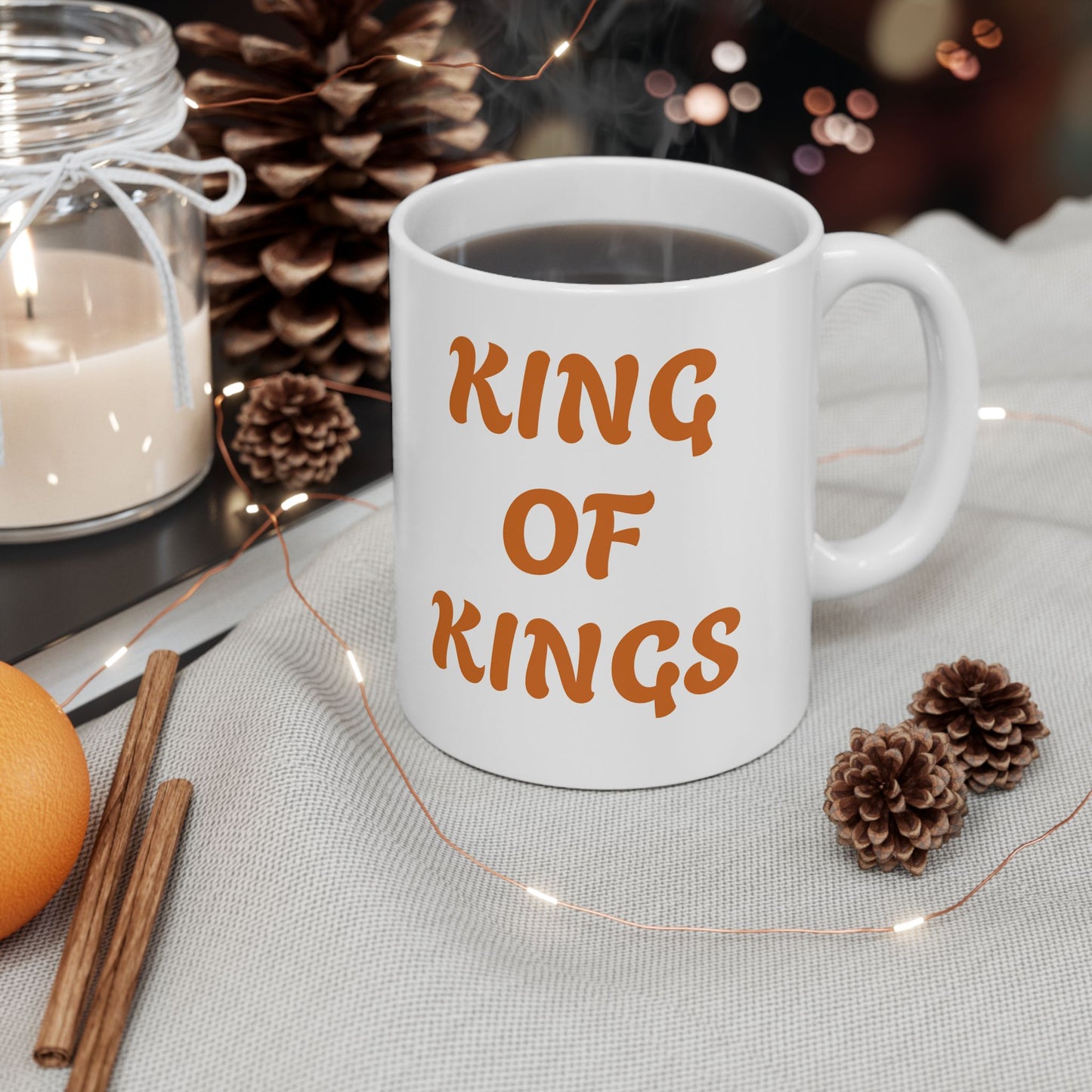 Inspirational KING OF KINGS Ceramic Mug