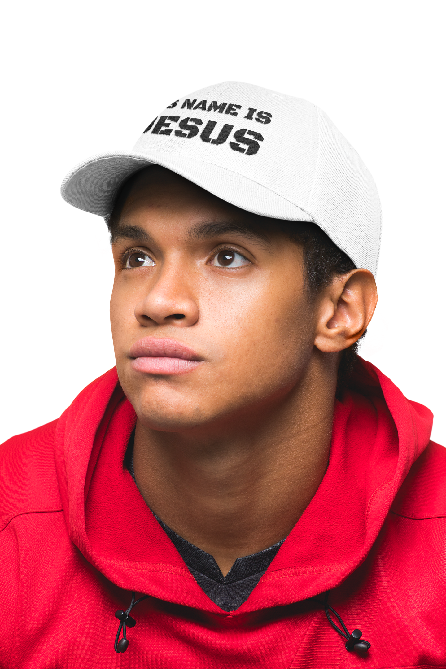 Stylish Baseball Cap, His Name is Jesus - Faith-Based Christian Apparel