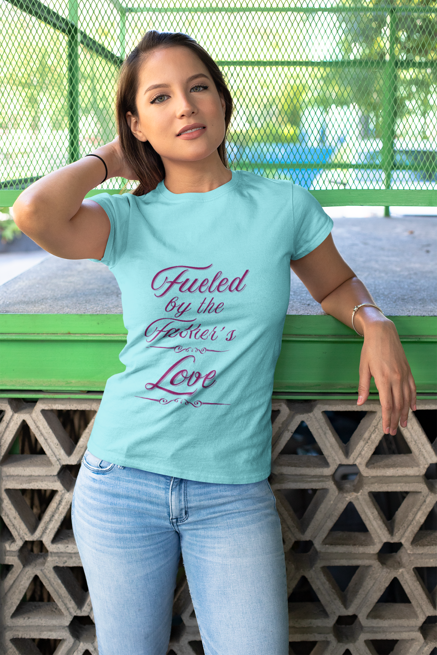 A Selection of "Fueled by the Father's Love"  Unisex T-Shirt