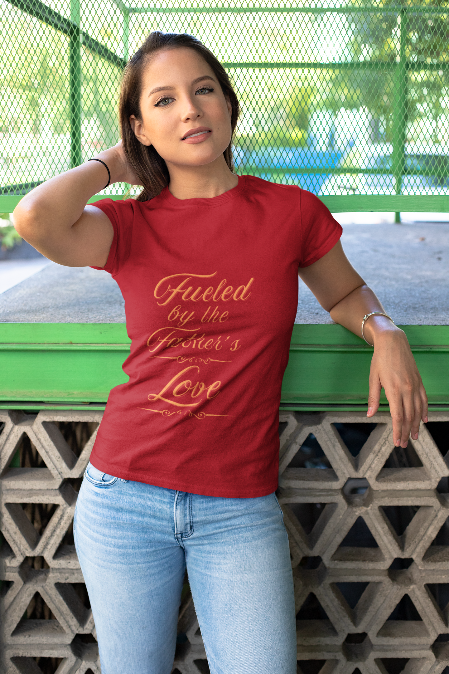 A Selection of "Fueled by the Father's Love"  Unisex T-Shirt