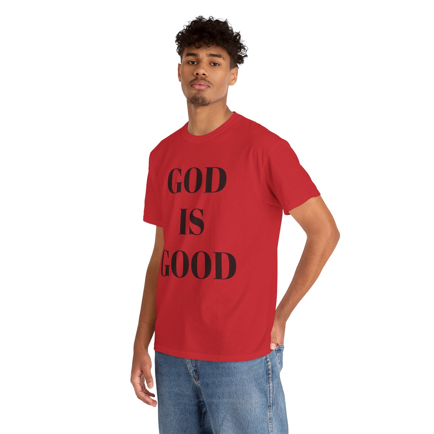 Inspirational "God is Good" - Unisex Heavy Cotton Tee