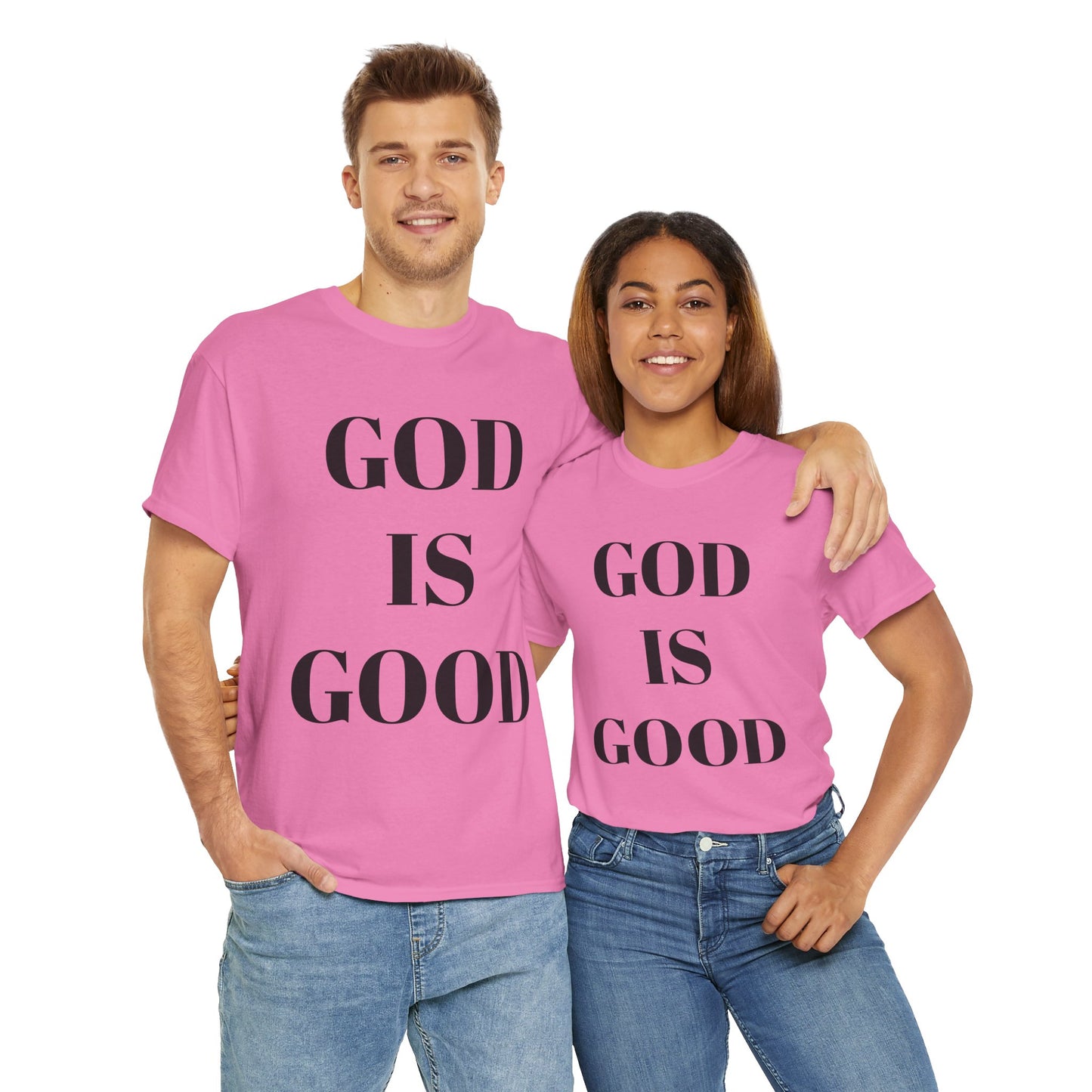 Inspirational "God is Good" - Unisex Heavy Cotton Tee