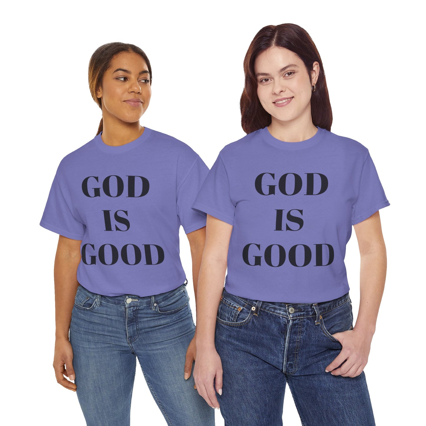 Inspirational "God is Good" - Unisex Heavy Cotton Tee