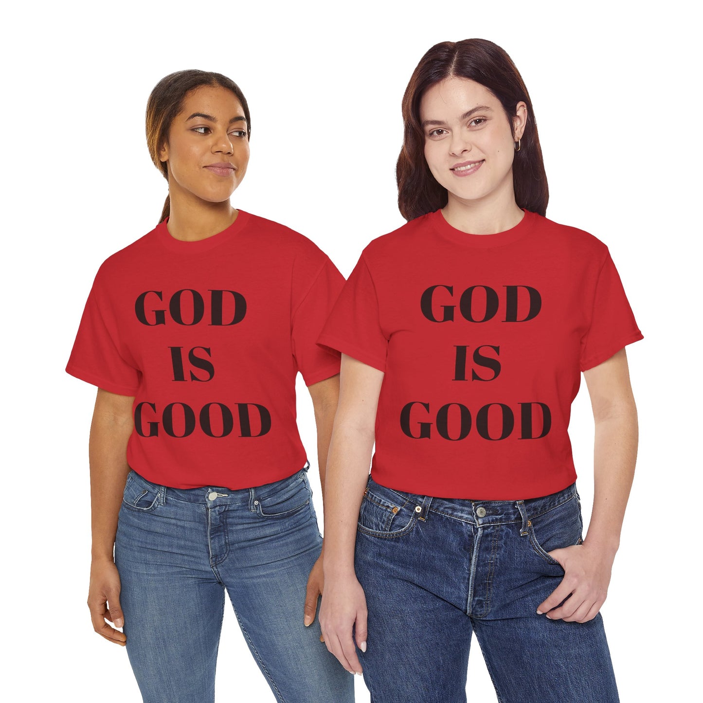 Inspirational "God is Good" - Unisex Heavy Cotton Tee