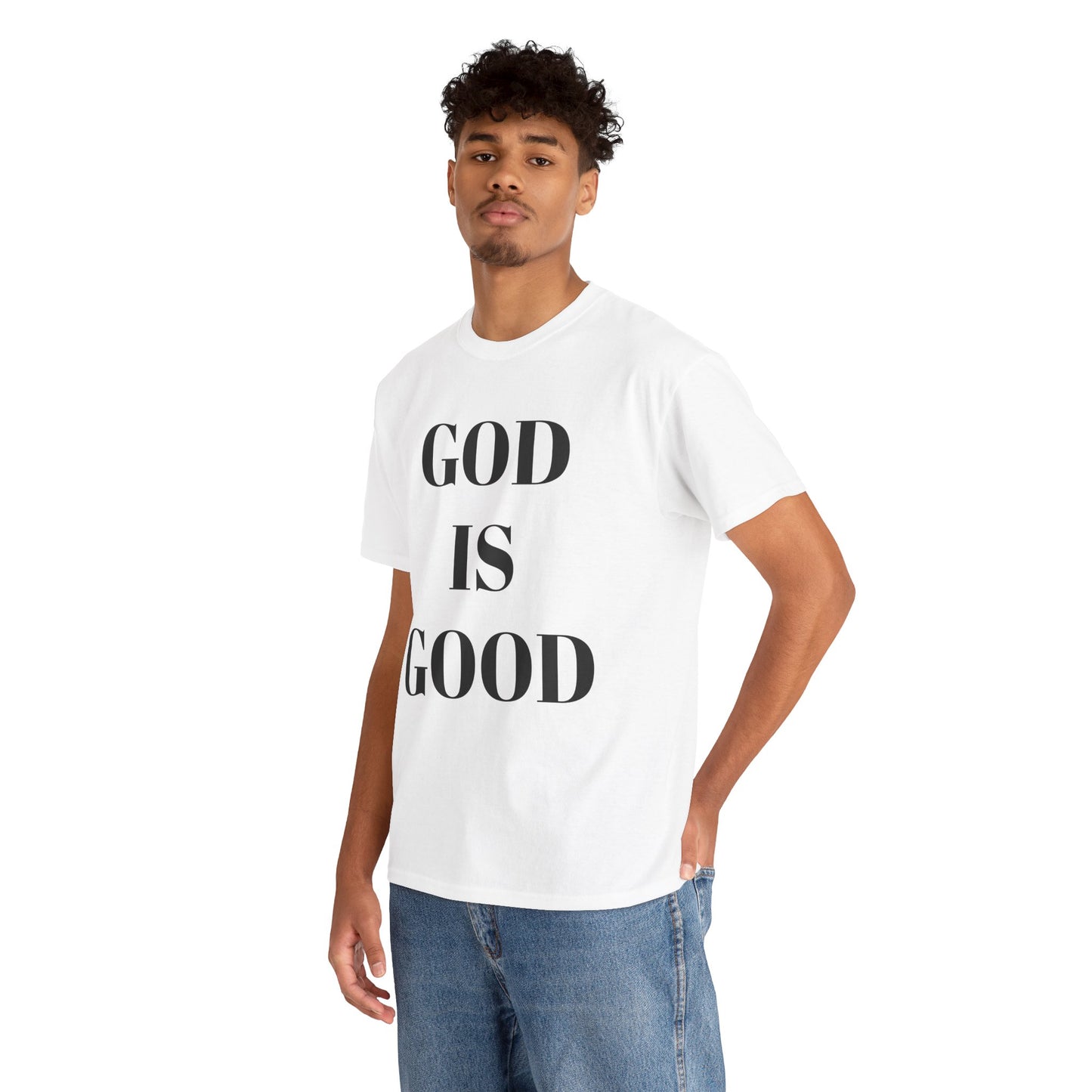 Inspirational "God is Good" - Unisex Heavy Cotton Tee