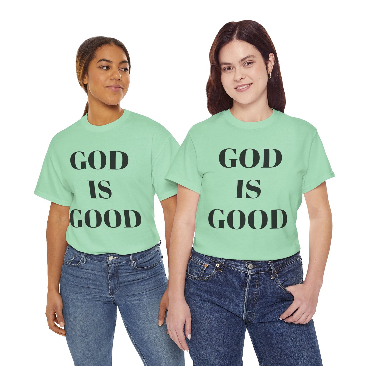 Inspirational "God is Good" - Unisex Heavy Cotton Tee