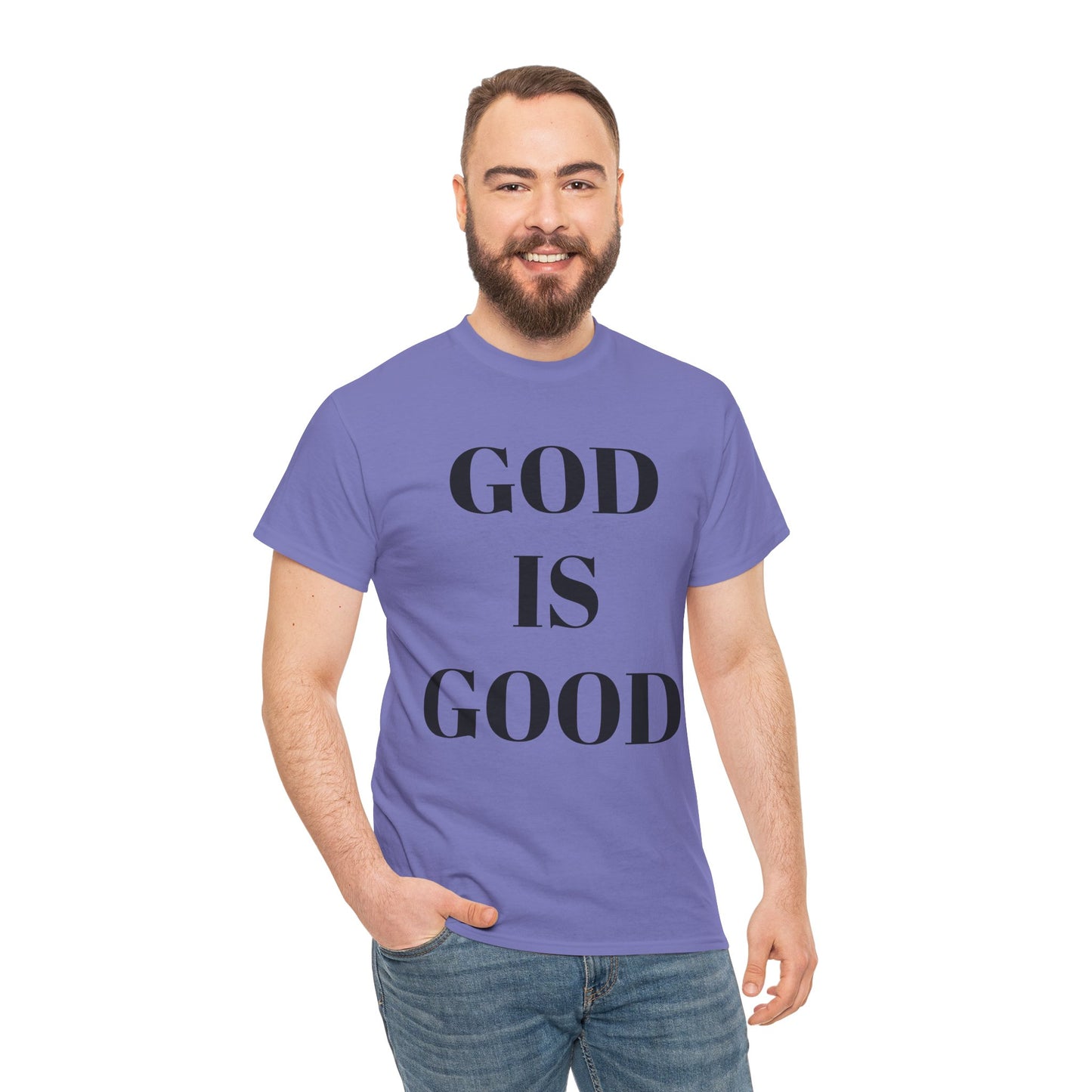 Inspirational "God is Good" - Unisex Heavy Cotton Tee