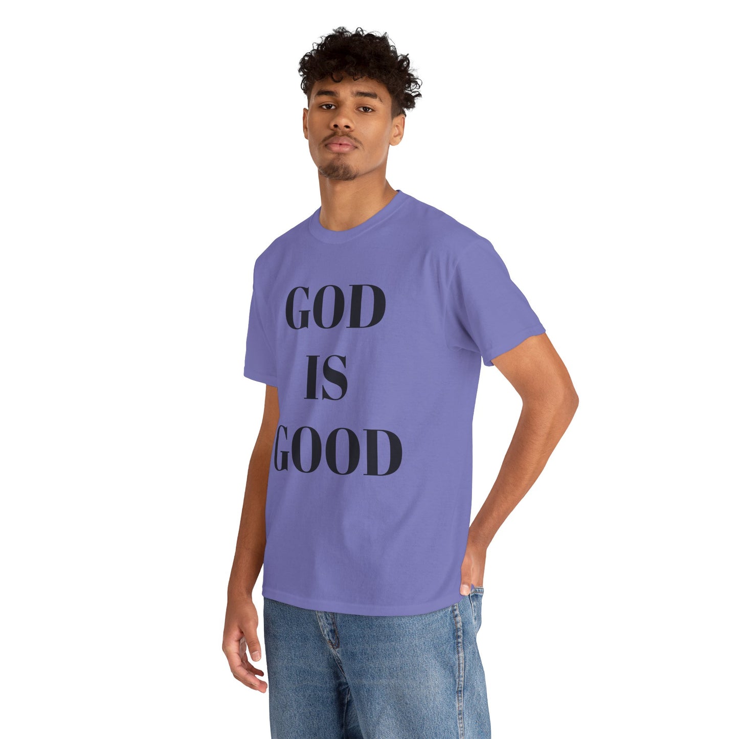 Inspirational "God is Good" - Unisex Heavy Cotton Tee