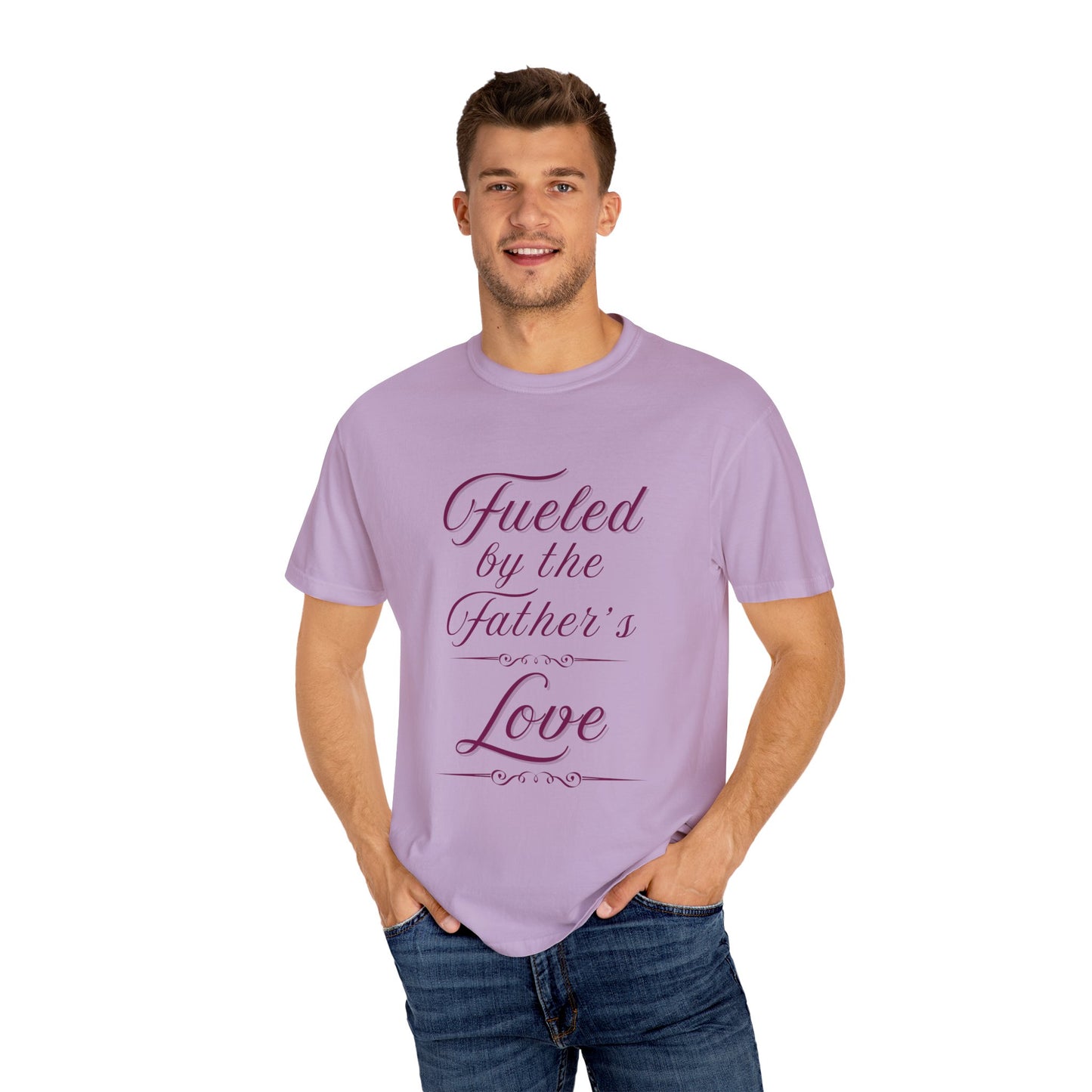 A Selection of "Fueled by the Father's Love"  Unisex T-Shirt