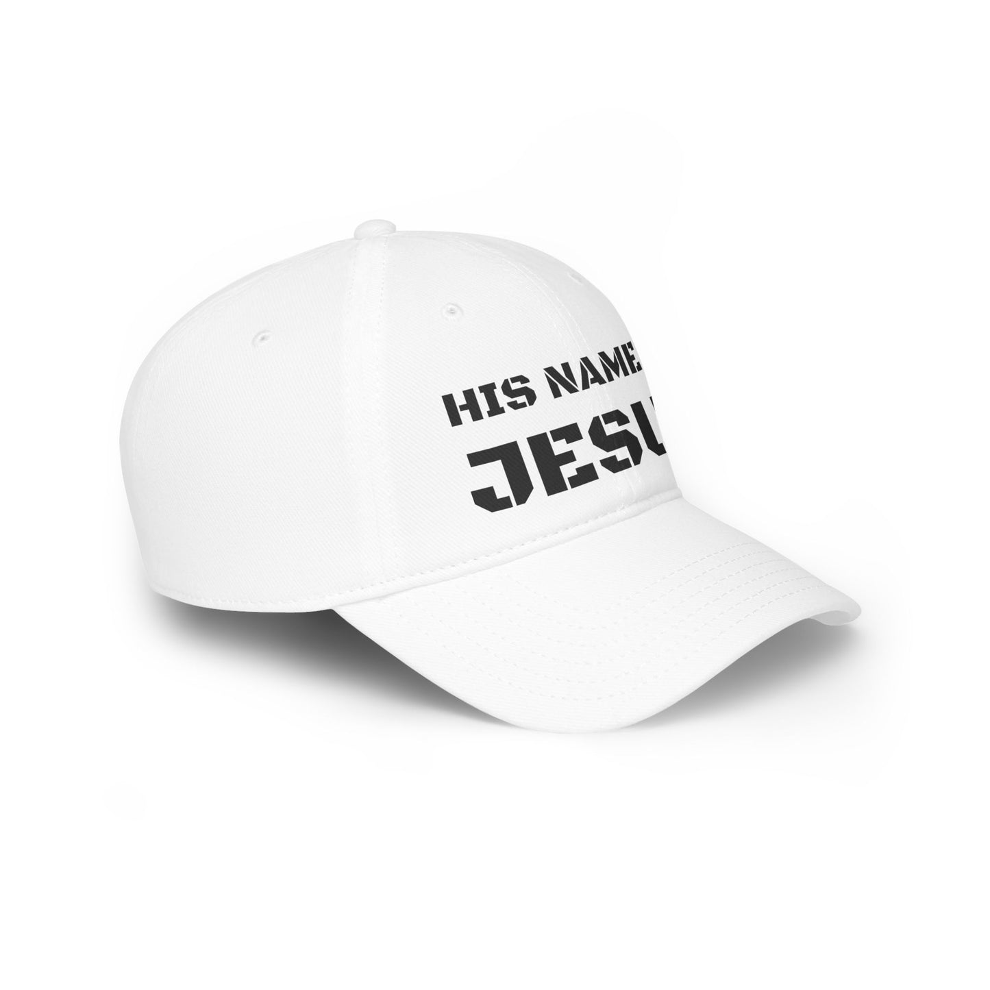 Stylish Baseball Cap, His Name is Jesus - Faith-Based Christian Apparel