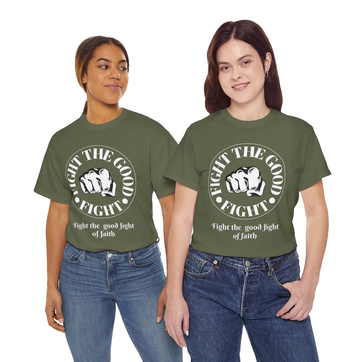 Fight the Good Fight Unisex Heavy Cotton Tee