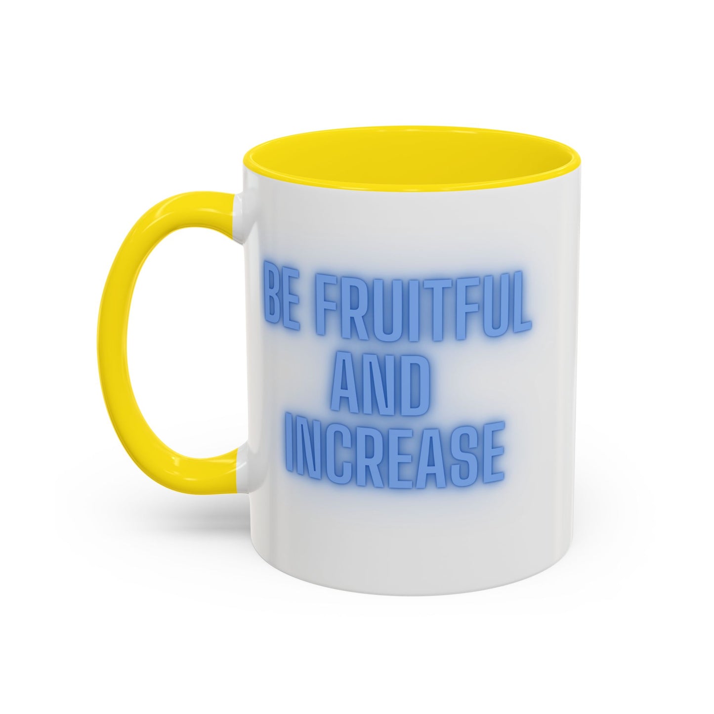 Inspirational Accent Coffee Mug – "Be Fruitful and Multiply" – 11oz