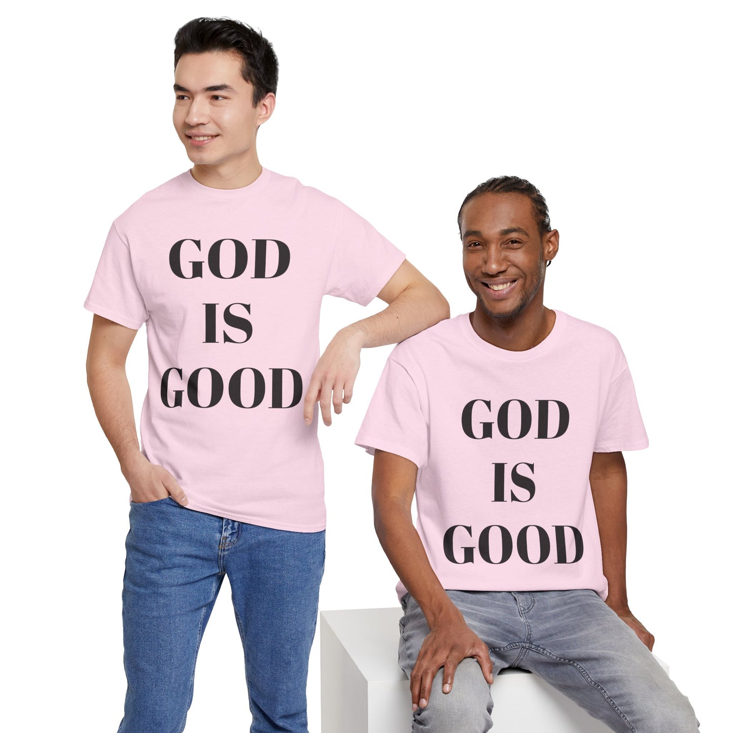 Inspirational "God is Good" - Unisex Heavy Cotton Tee