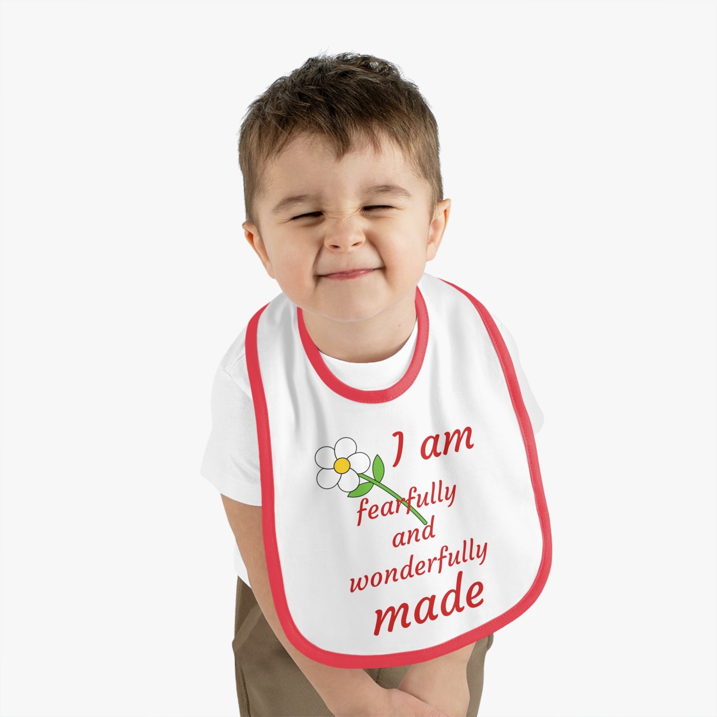 Fearfully and Wonderfully Made Baby Bib -  for Newborns and Infants