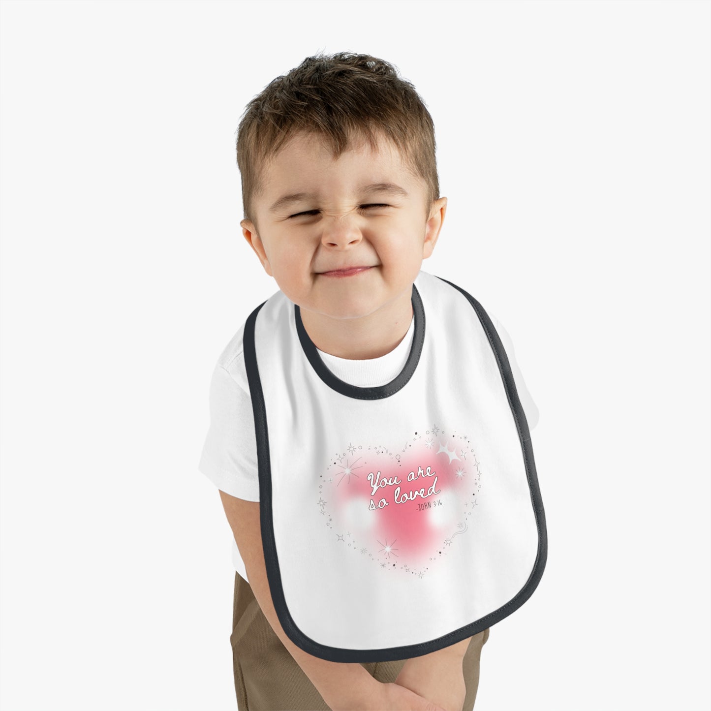 'You are so Loved' Baby Bib - Stylish Infant Feeding Accessory