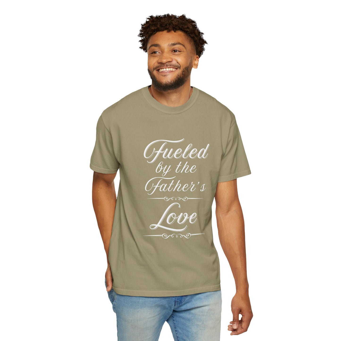 A Selection of "Fueled by the Father's Love"  Unisex T-Shirt