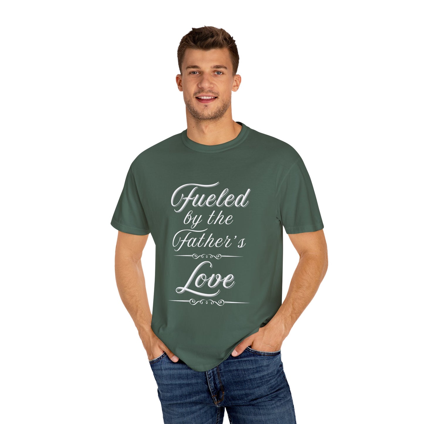 A Selection of "Fueled by the Father's Love"  Unisex T-Shirt