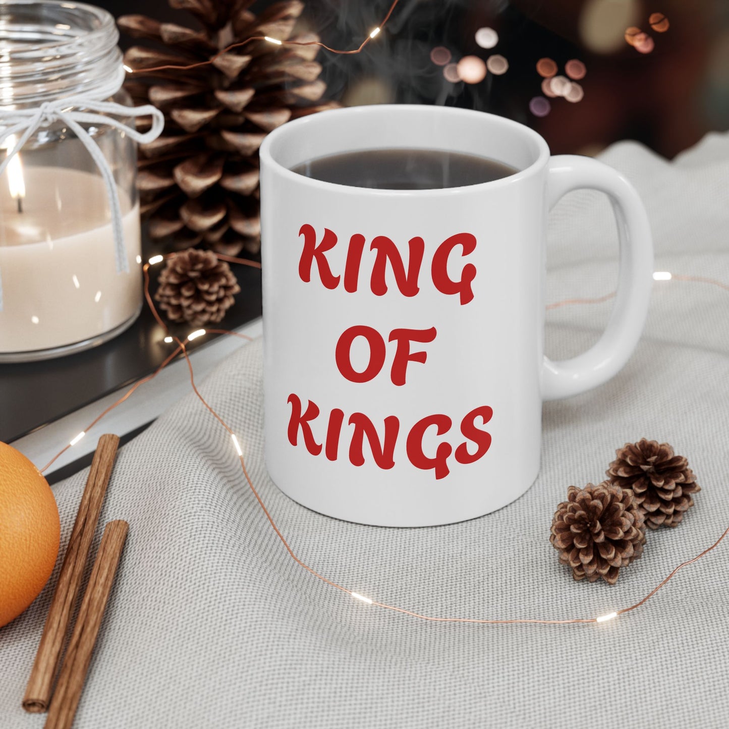 Inspirational KING OF KINGS Ceramic Mug