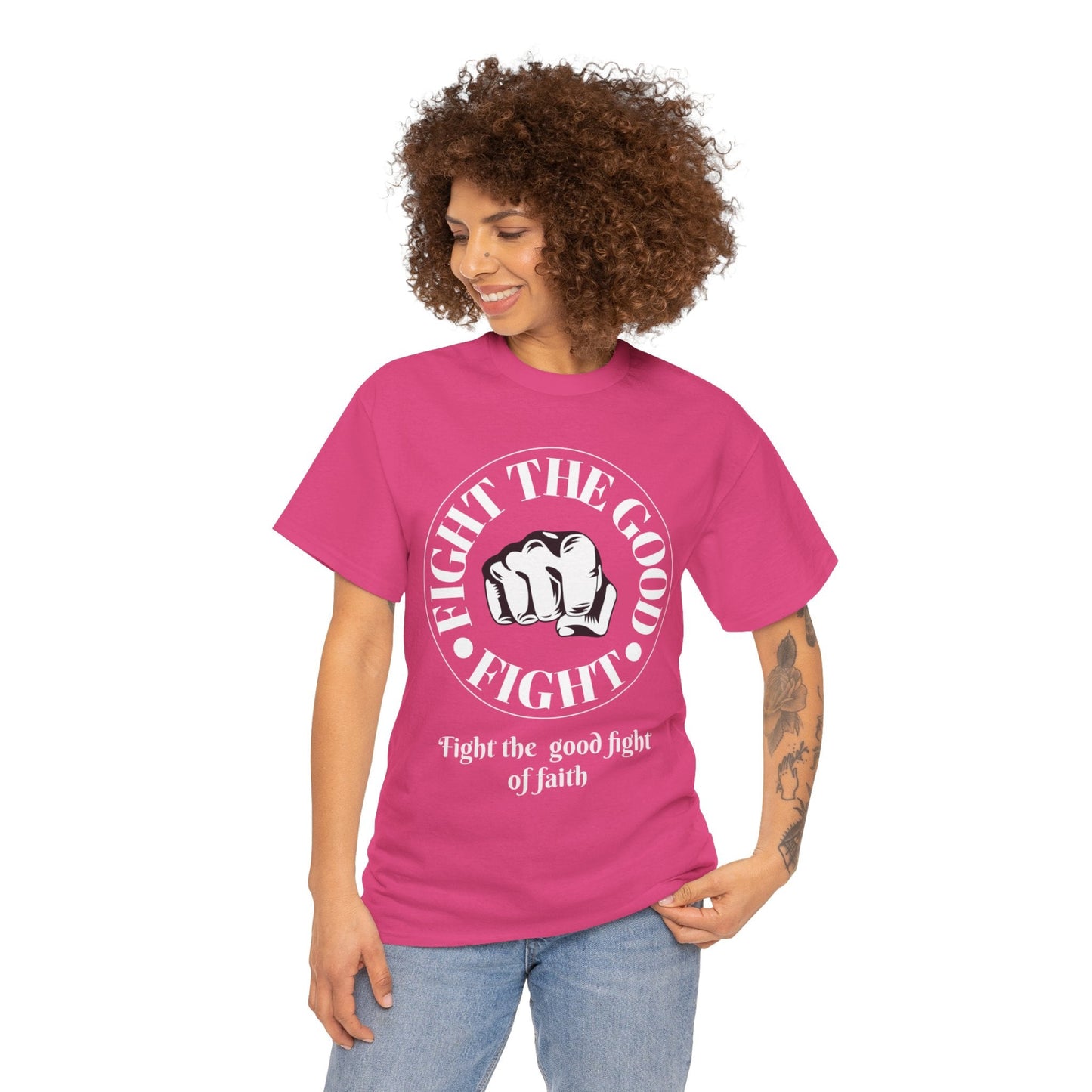 Fight the Good Fight Unisex Heavy Cotton Tee