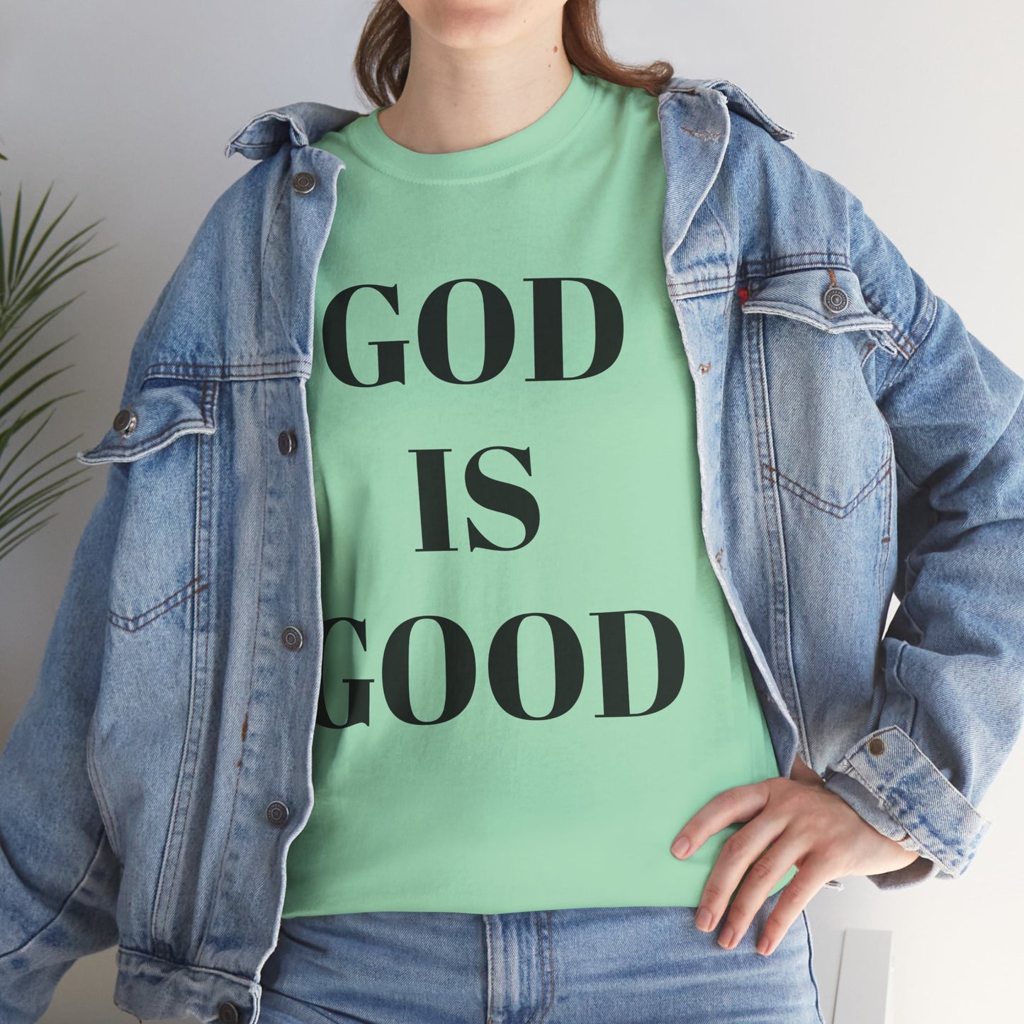 Inspirational "God is Good" - Unisex Heavy Cotton Tee