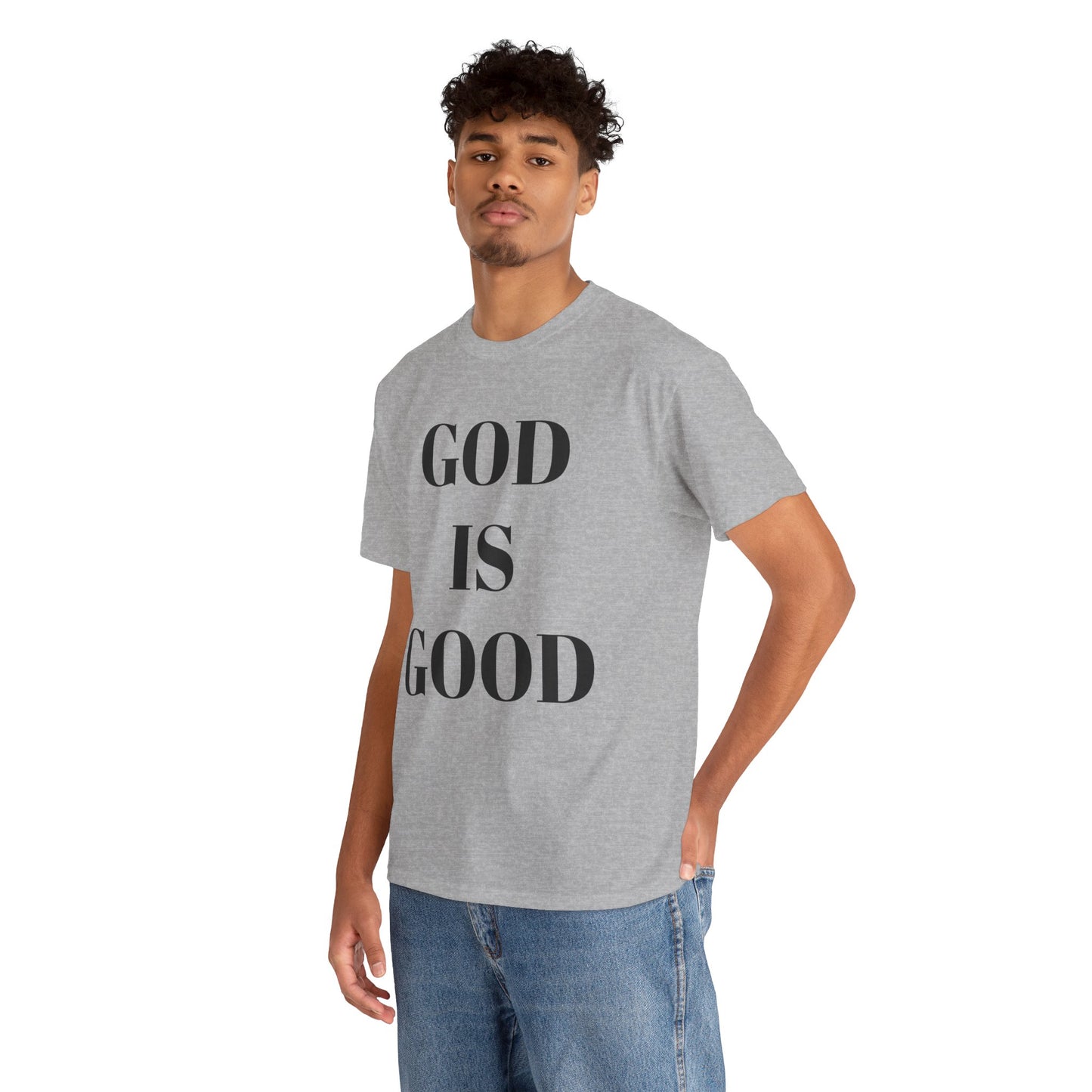 Inspirational "God is Good" - Unisex Heavy Cotton Tee