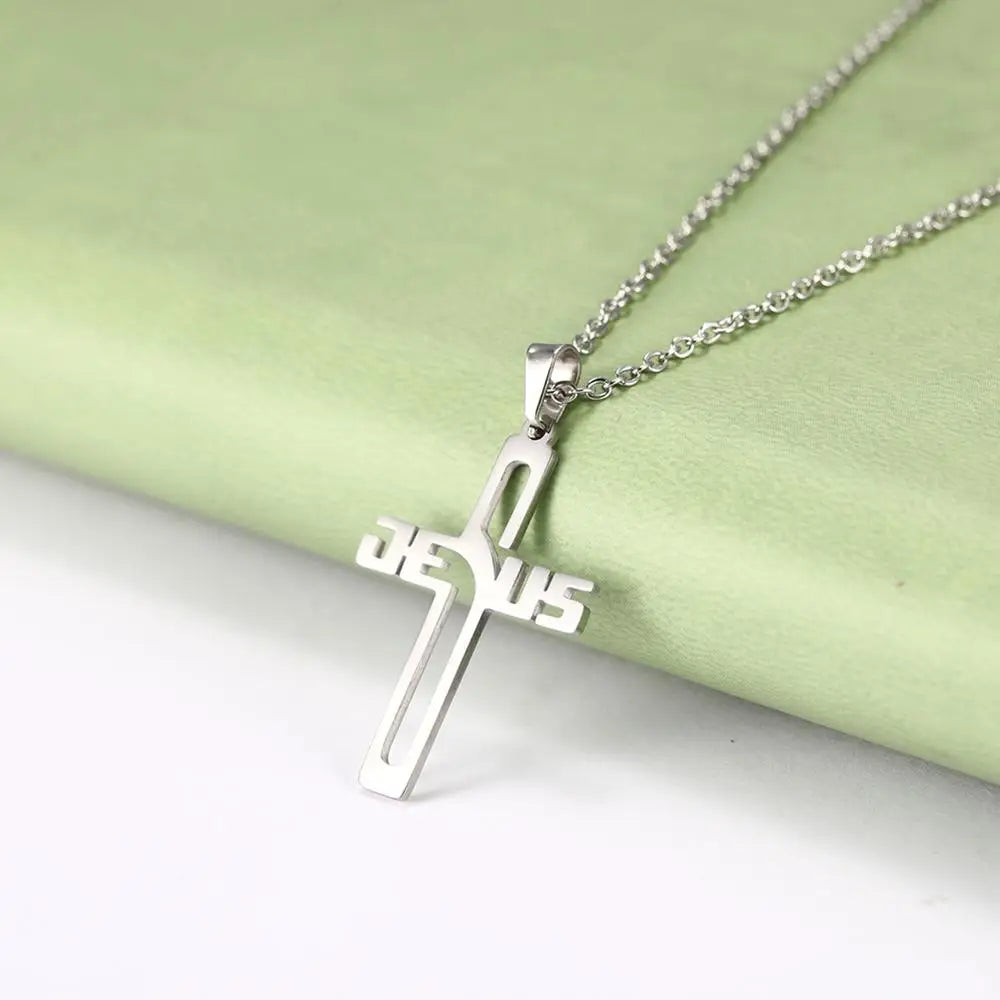 A Selection of Stainless Steel Christian  necklaces Both for Men And Women