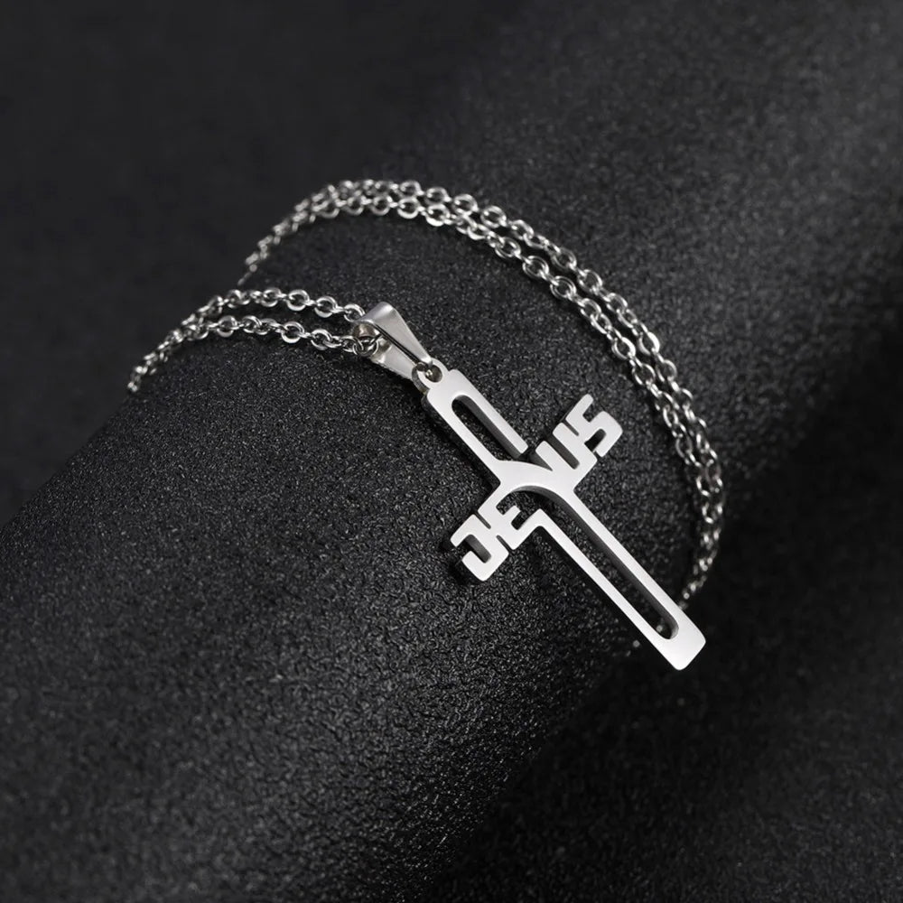 A Selection of Stainless Steel Christian  necklaces Both for Men And Women