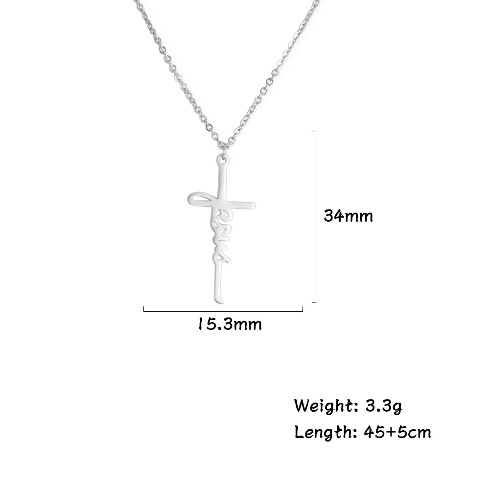 A Selection of Stainless Steel Christian  necklaces Both for Men And Women