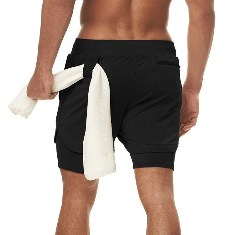 Men’s Performance Shorts, Adorned with Angel Cross and Bible Verse!