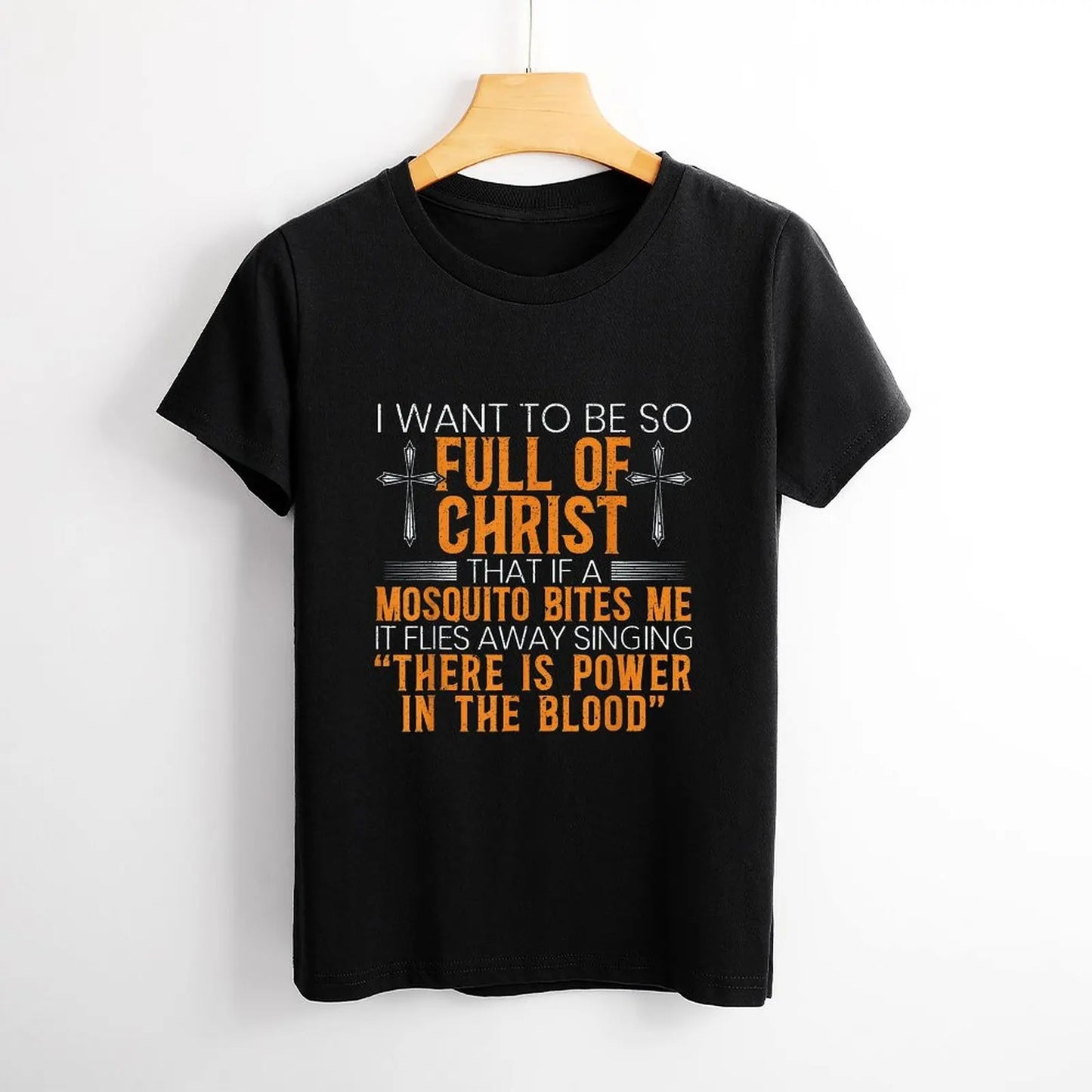 Funny Christian Religious Servant Of God Faithful Jesus  Women T Shirt Graphic Shirt Casual Short Sleeved Female Tee T-Shirt