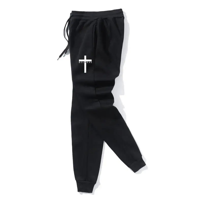 Amazing Woman's Tracksuit with a cross + believe image