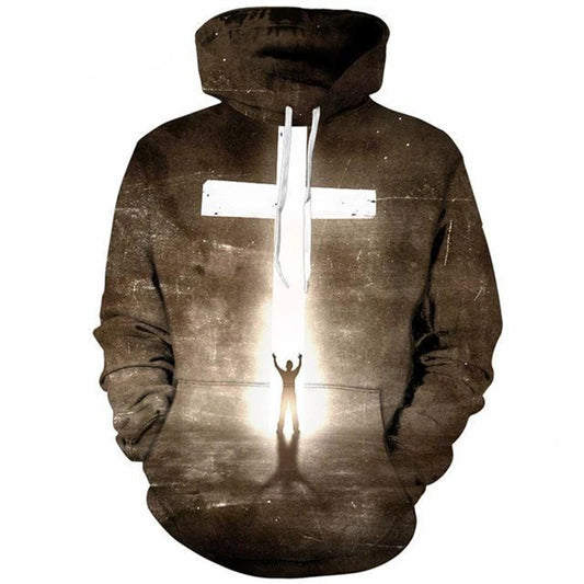 Unisex Worship - Hooded Sweatshirt featuring a Cross