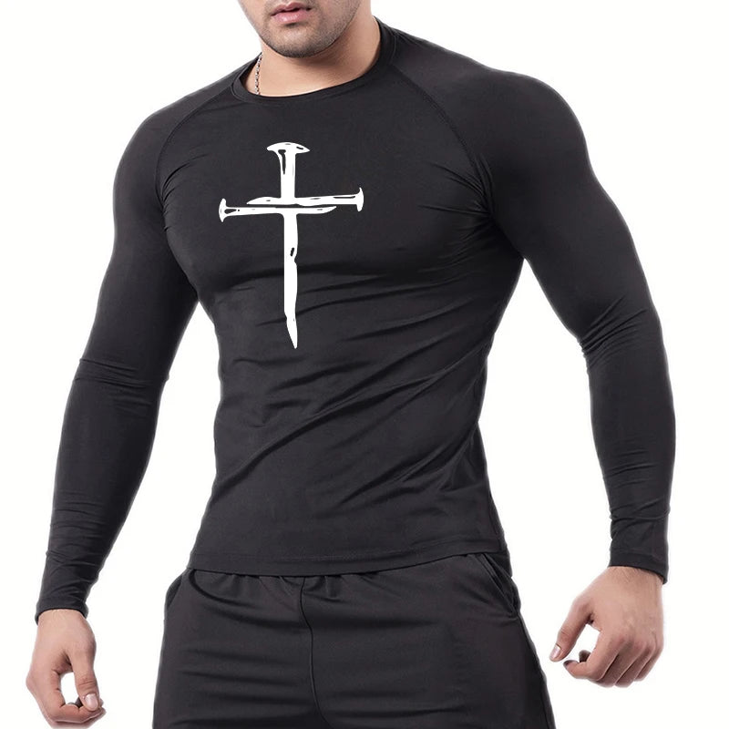 A Selection of Christian Graphic Compression Shirts for Men