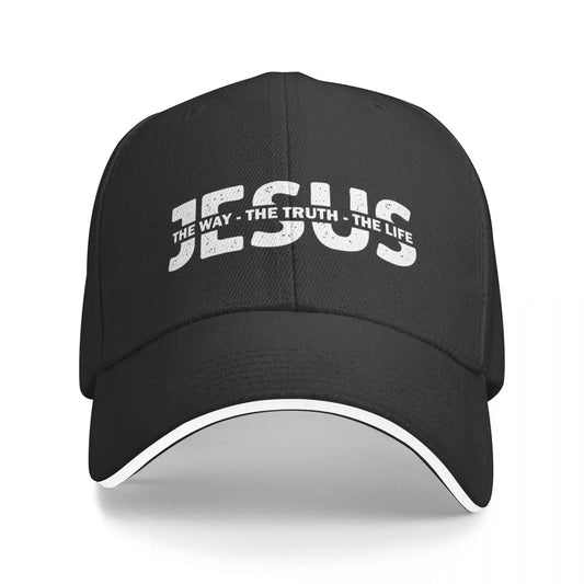 Jesus The Way The Truth The Life Christian Baseball Caps, for  Men and Women