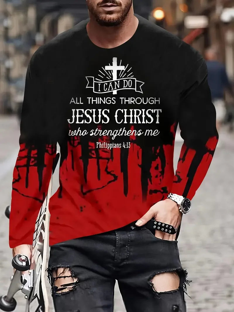 A Selection of Christian  Men's T-Shirt! [Long Sleeve]